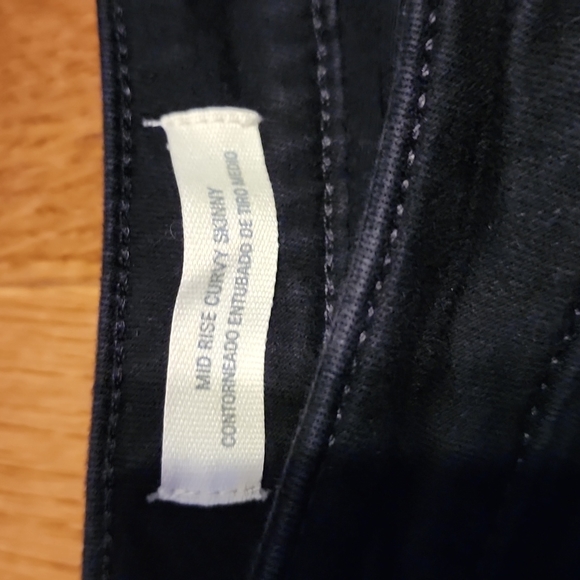 Mid Rise Curvy Skinny Black Jeans - 4/27S - Picture 7 of 9